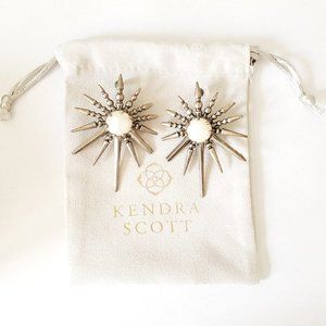 Sayers Statement Earrings in Antique Silver